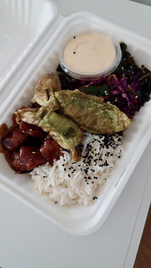 fusion buddha bowl  at Veganic in Krakow