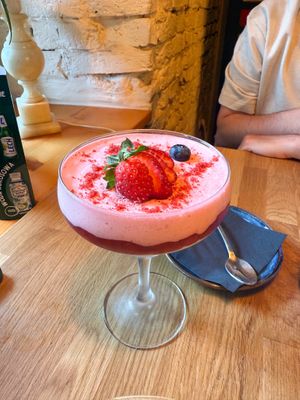 Strawberry & Lime Mousse   at Veganic in Krakow