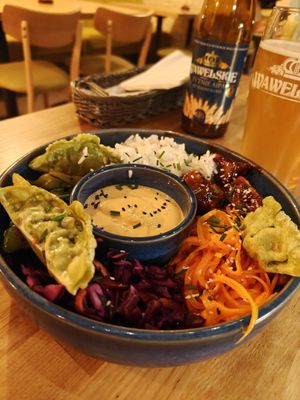 Buddah bowl at Veganic in Krakow