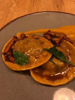 Vegan ravioli at Veganic in Krakow