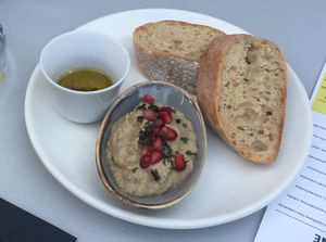 Baba ghanoush at Veganic in Krakow