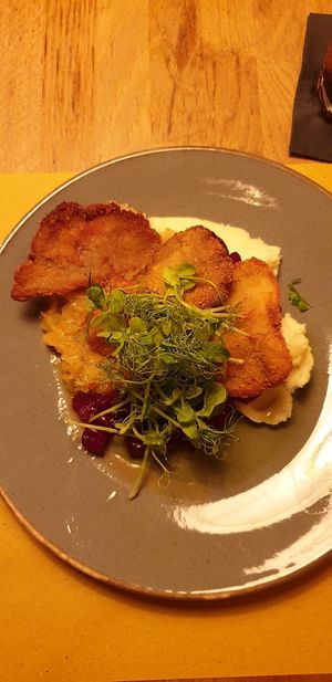 Vegan oysters mushrooms at Veganic in Krakow