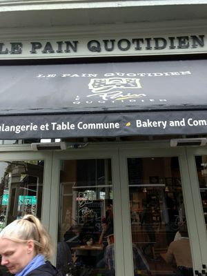 here at Le Pain Quotidien - Exhibition Rd in South West London