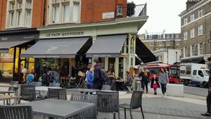Outside at Le Pain Quotidien - Exhibition Rd in South West London