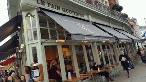 Outside II at Le Pain Quotidien - Exhibition Rd in South West London