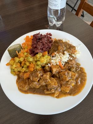 My choices from the buffet    at Garda Pupa in Riga