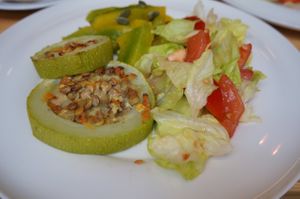 Vegan Lunch Plate of the Day at Banuta in Riga