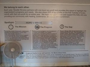 charity  at Noodle Nirvana in Berea