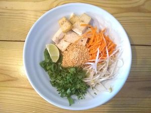 tofu pad thai at Noodle Nirvana in Berea