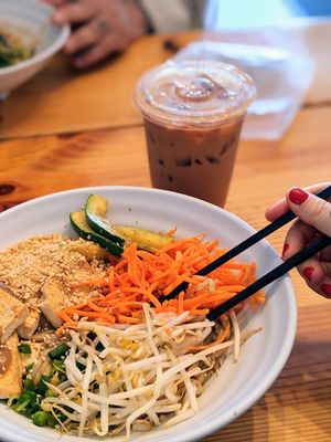 Tofu & peanut sauce at Noodle Nirvana in Berea