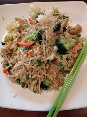 Vegetarian Fried Rice (made it Vegan) at Saigon Cafe in Eugene