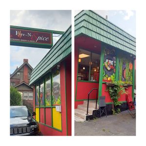 Venue exterior at Fire & Spice Vegan Restaurant - Capitol Ave in Hartford