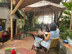 Patio  at Casa Raw in Sao Paulo