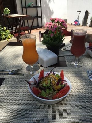 Salad at Casa Raw in Sao Paulo