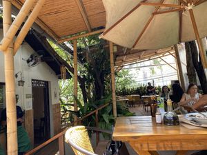 Live music patio.  at Casa Raw in Sao Paulo