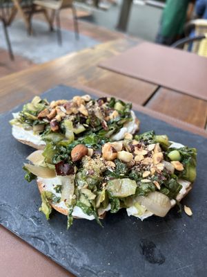 Bruschetta appetizer is top notch   at Casa Raw in Sao Paulo