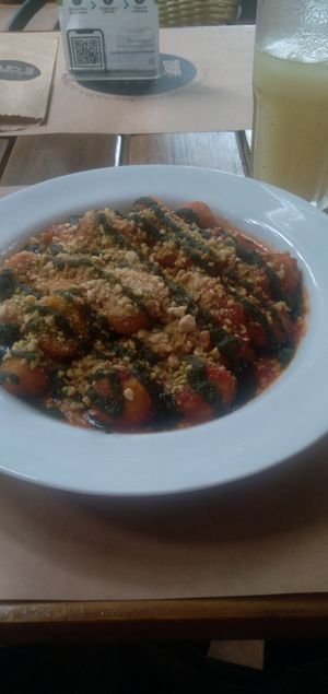 Nhoque de abóbora at Casa Raw in Sao Paulo