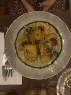 Nhoque de mandioquinha  at Casa Raw in Sao Paulo