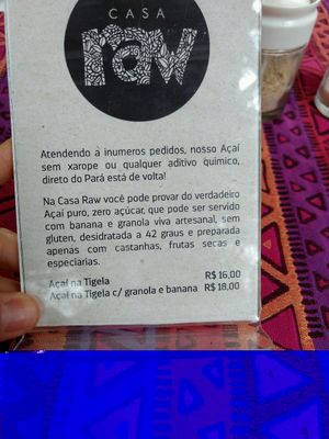 açaí at Casa Raw in Sao Paulo