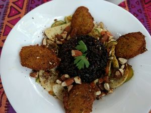 Falafel at Casa Raw in Sao Paulo