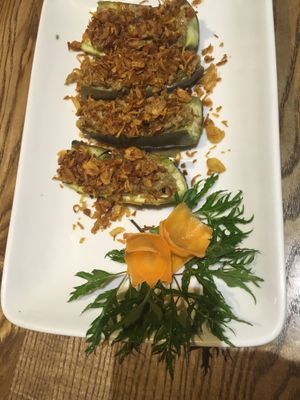 Vegan Roasted Eggplant with Mushroom Pate at Minh Chay - Ma May in Hanoi