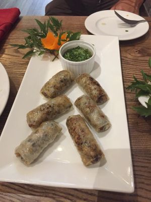 Spring rolls at Minh Chay - Ma May in Hanoi