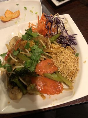 Pad Thai vegan   at Siam Orchid Thai Cuisine in Eureka