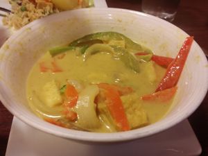 tofu yellow curry at Siam Orchid Thai Cuisine in Eureka