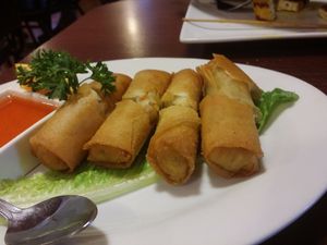 crispy spring rolls  at Siam Orchid Thai Cuisine in Eureka
