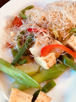 Pad woon sen  at Siam Orchid Thai Cuisine in Eureka