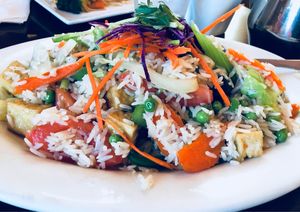 Vegetable fried rice at Siam Orchid Thai Cuisine in Eureka