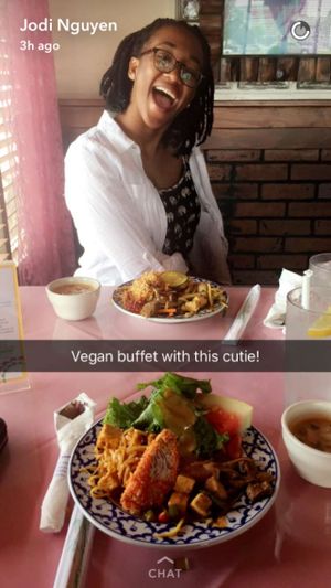 We were so excited to start eating! at Thai Papaya Garden in Euless