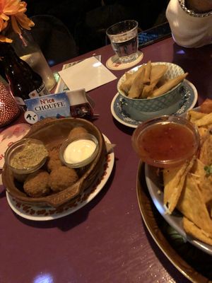 Vegan ‘bitterballen’ and samosas at Kult in Groningen