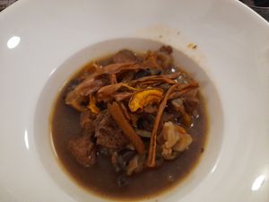 Seitan estufado at El Fogon Verde in Madrid