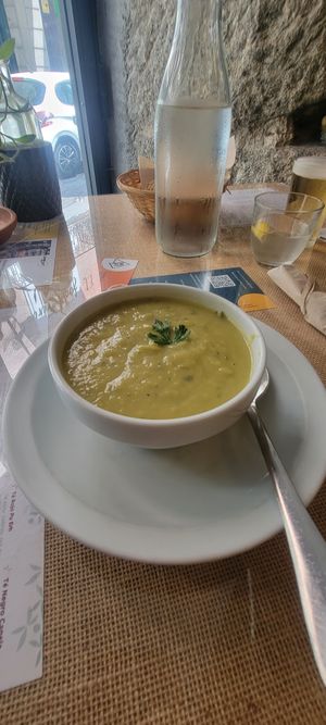 Crema de puerros at El Fogon Verde in Madrid
