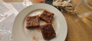 Leche frita at El Fogon Verde in Madrid