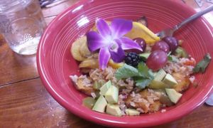 That wrap made as a rice bowl vegan at Big Kahunas in Merrimack