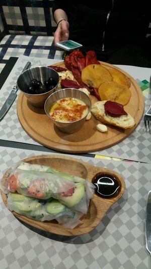 appetisers  at Veggies in Tirana