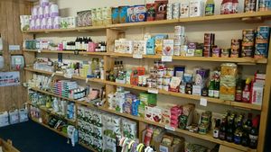 Beauty/Cosmetics/Home on left - Gluten Free on right at Planetwise & Yoga Studio in Bridlington
