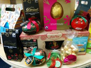 Easter eggs at Planetwise & Yoga Studio in Bridlington