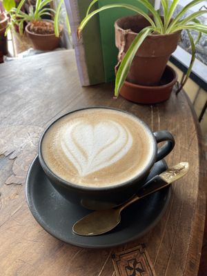 Mushroom and maca latte mmmmm   at Planetwise & Yoga Studio in Bridlington