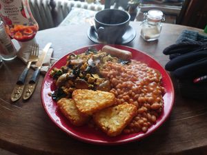 Nice vegan breakfast 😋 at Planetwise & Yoga Studio in Bridlington