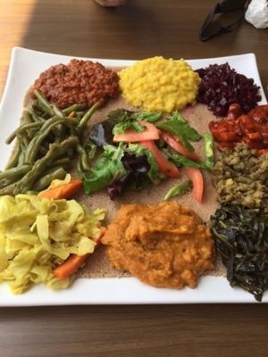 Veggie Combo.  Yum! at Ababa in Washington
