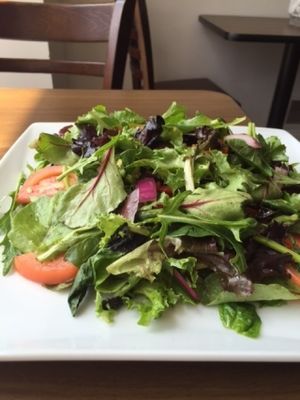 House salad.  Very few Ethiopian places offer a legit salad like this!  The salad has jalapenos in it and has a bit of a kick (though I'm sure you could leave them off if you don't want the kick).   at Ababa in Washington