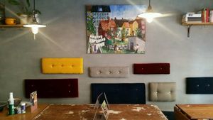 decor at Glokala Haket Kafé & Bistro in Norrkoping