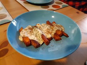 Starters / Sweet potato fries at Cookaluzka in Madrid