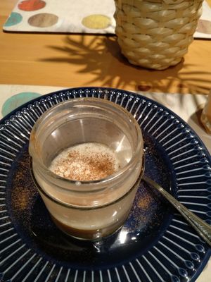 Flan de calabaza at Cookaluzka in Madrid