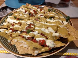 Nachos at Cookaluzka in Madrid