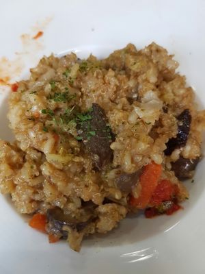 Rissoto at Cookaluzka in Madrid