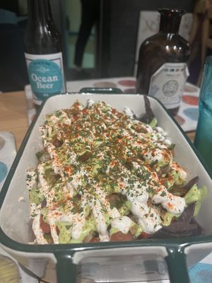 nachos con lentejas  at Cookaluzka in Madrid